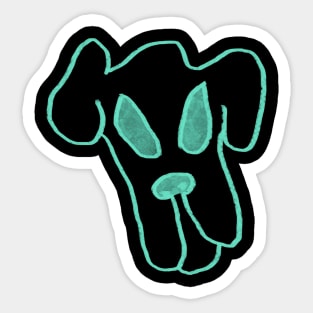 Alien dog Sticker